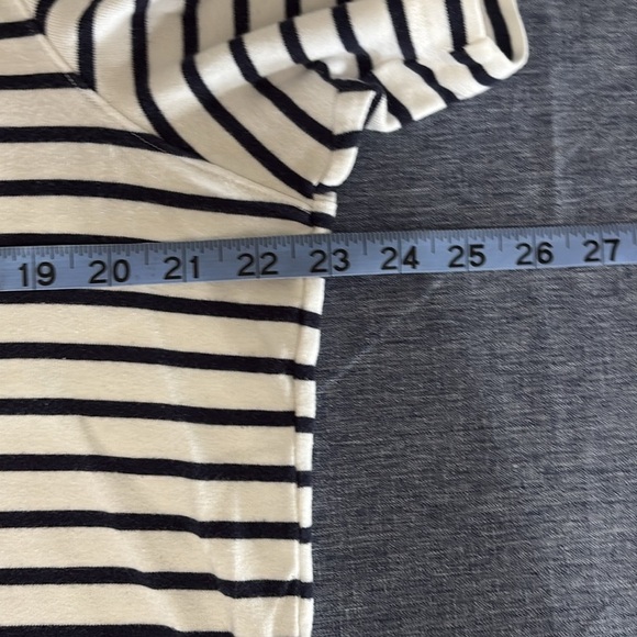 Lauren Ralph Lauren Women’s 1X Blue Striped Tee - Picture 4 of 5